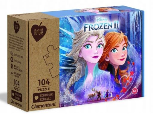 Puzzle 104 play for future frozen 2 clementoni