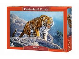 Puzzle 500 tiger on the rocks castor