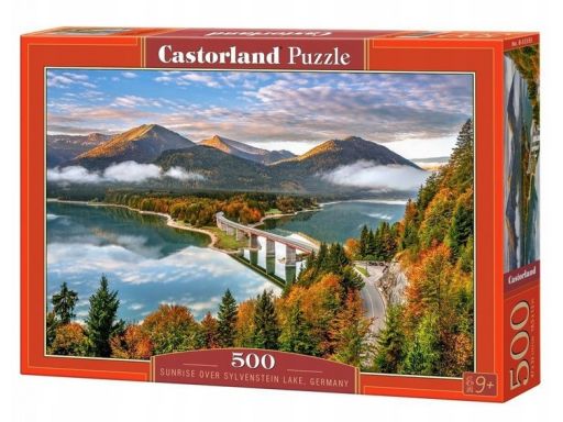 Puzzle 500 sunrise over sylvenstein lake castor