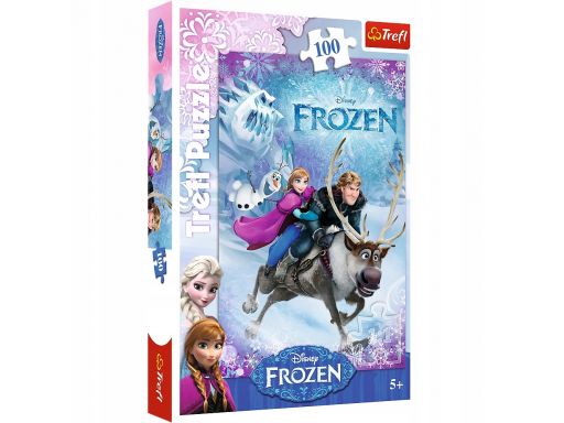 Puzzle 100 na ratunek annie frozen trefl