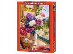 Puzzle 1000 martwa natura z hortensjami castor