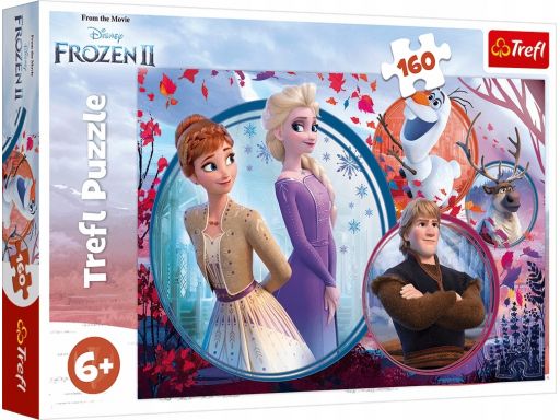 Puzzle 160 siostrzana przygoda frozen trefl