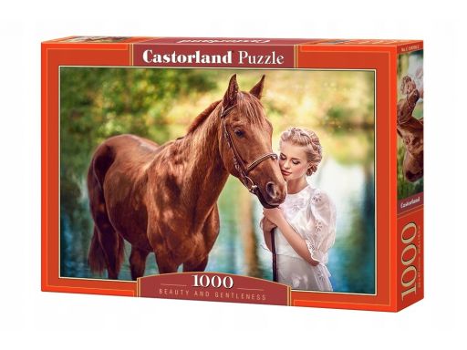 Puzzle 1000 beauty and gentleness koń castor