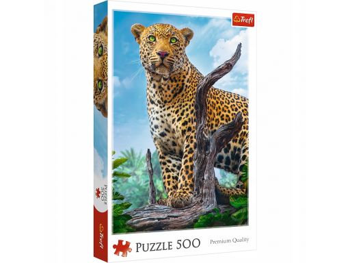 Puzzle 500 dziki lampart trefl