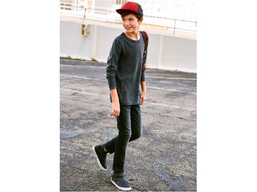 B.P.C spodnie jeansy granatowe chłopięce r.128