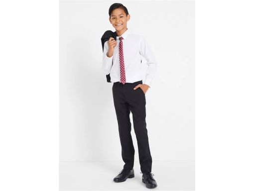 B.P.C biała koszula bawełniana z krawatem ^164