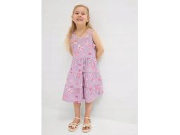 B.P.C sukienka dziewczęca we wzory krepowana r.116/122