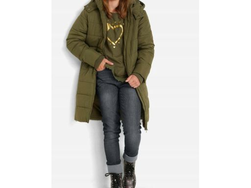 B.P.C spodnie jeansowe dziewczęce młodzieżowe szare ocieplane r.176