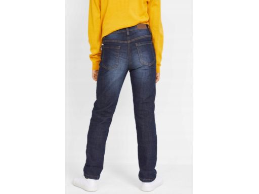 B.P.C spodnie jeansowe dziewczęce młodzieżowe ocieplane 158.