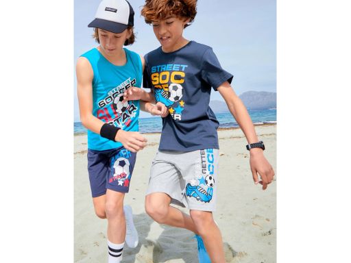 B.P.C 4-częściowy komplet chłopięcy bermudy t-shirt koszulka ^140