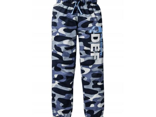 B.P.C spodnie dresowe moro granatowe 134 cm