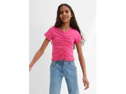 B.P.C dziewczęca bluzka marszczona różowa 176/182.