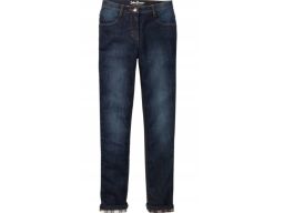 B.P.C spodnie jeansowe dziewczęce młodzieżowe ocieplane 134.