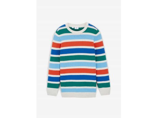 B.P.C sweterek chłopięcy bawełniany w paski ^104/110