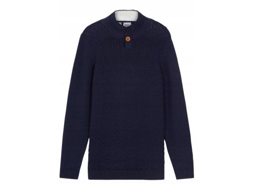 B.P.C sweter młodzieżowy ze stójką granatowy ^176/182