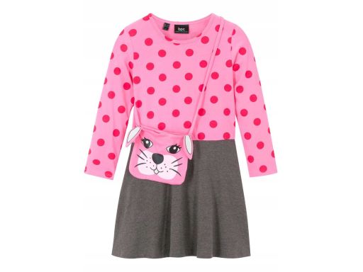 B.P.C sukienka dziewczęca bawełna organiczna ^104/110