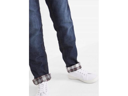 B.P.C spodnie jeansowe dziewczęce młodzieżowe ocieplane ^134