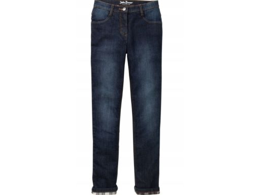 B.P.C spodnie jeansowe dziewczęce młodzieżowe ocieplane ^134