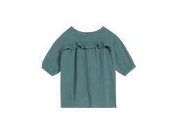 B.P.C sukienka dziewczęca muślinowa zielona 68/74.