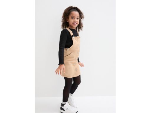 B.P.C sukienka ogrodniczka dziewczęca beżowa r.134