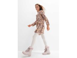 B.P.C sukienka dziewczęca we wzory z falbankami bawełniana 140/146.
