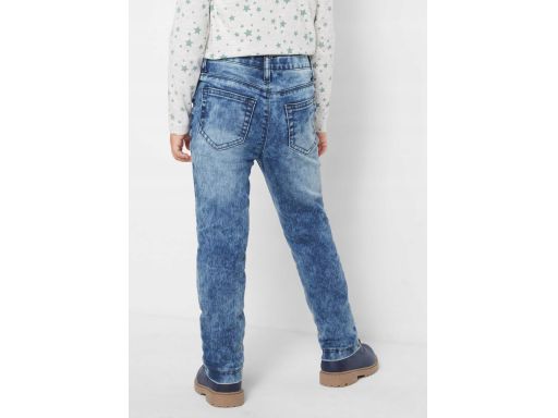 B.P.C spodnie jeansowe dziewczęce z nadrukiem 134.