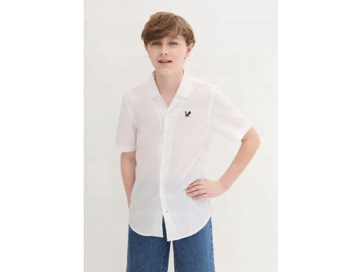 B.P.C biała koszula chłopięca młodzieżowa 176/182.