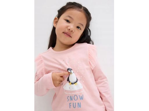 B.P.C dziewczęca bluzka długi rękaw różowa 116/122.