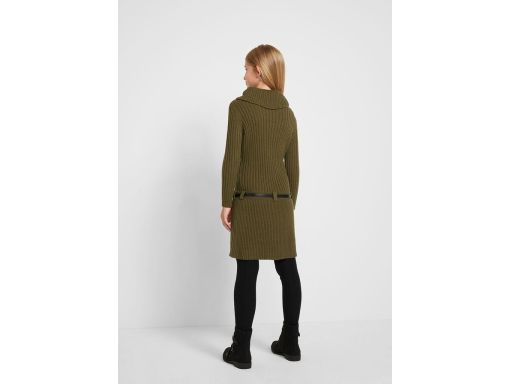 B.P.C sukienka dziewczęca dzianinowa z wywijanym golfem 140/146.