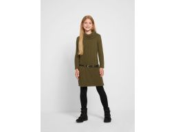 B.P.C sukienka dziewczęca dzianinowa z wywijanym golfem 140/146.