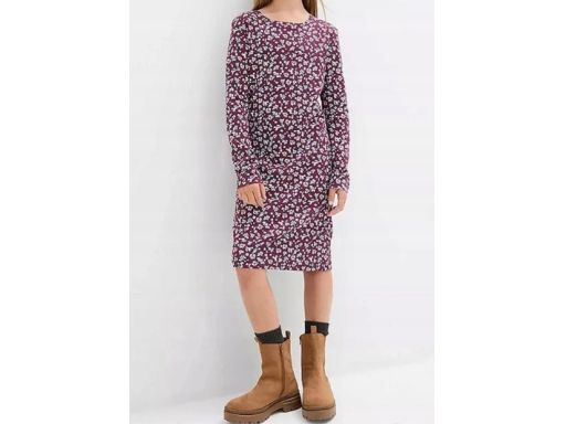 B.P.C sukienka dziewczęca bawełniana w kwiatuszki 164/170.