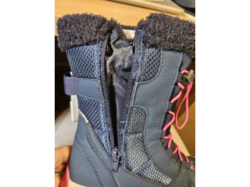 KangaROOS kozaki śniegowce ocieplane granatowe 33