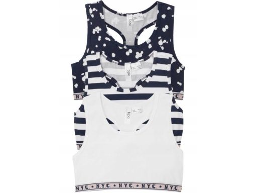 B.P.C 3-pak biustonoszy topów dziewczęcy ^176/182