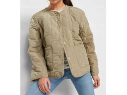 B.P.C dziecięca kurtka pikowana beżowa oversize ^140/146