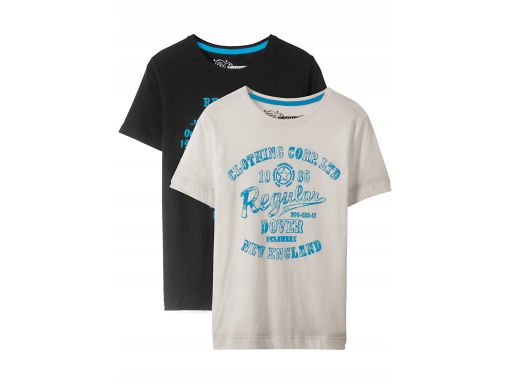 B.P.C 2-pak t-shirtów chłopięcych nadruk 128/134.