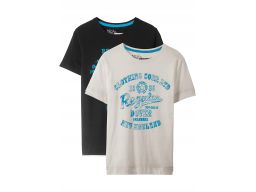 B.P.C 2-pak t-shirtów chłopięcych nadruk 128/134.