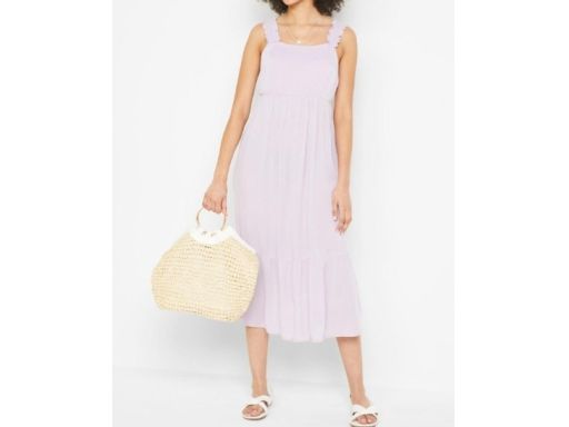 B.P.C Sukienka ciążowa i do karmienia letnia fioletowa ^36