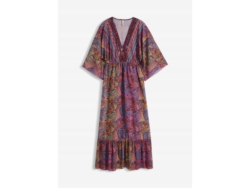 B.P.C długa sukienka wielokorowa r.48