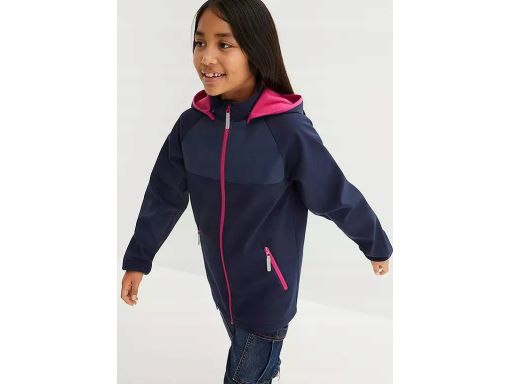 B.P.C kurtka dziecięca softshell granatowo-różowa r.104/110