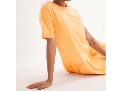 B.P.C sukienka shirtowa pomarańczowa 44/46.