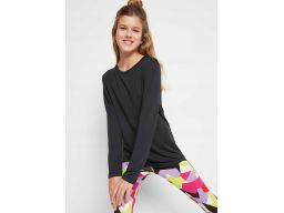 B.P.C t-shirt dziewczęcy sportowy czarny ^152/158