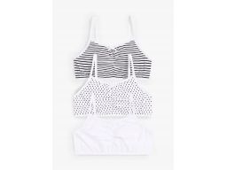 B.P.C 3-pak biustonoszy-topów dziewczęcych 176/182.