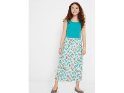 B.P.C sukienka dziewczęca długa w kwiatuszki 164.