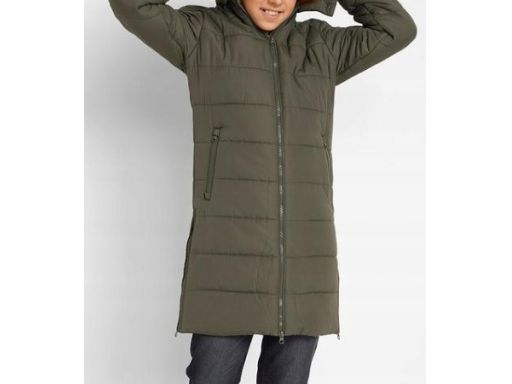 B.P.C dziewczęca kurtka długa khaki pikowana ^116/122