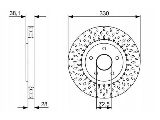 0 986 479 V85 Tarcza Hamulcowa Bosch