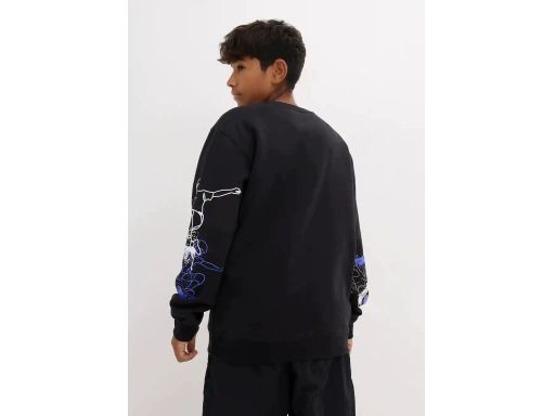B.P.C bluza chłopięca czarna z nadrukiem r.176/182