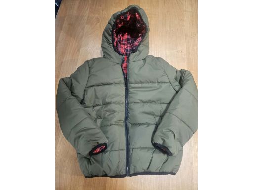 B.P.C dwustronna kurtka przejściowa khaki 128/134