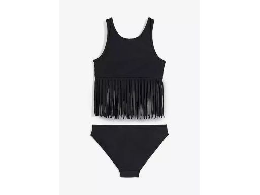 B.P.C bikini dziewczęce z frędzlami czarne r.176/182