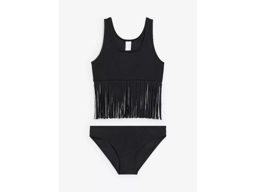 B.P.C bikini dziewczęce z frędzlami czarne r.176/182