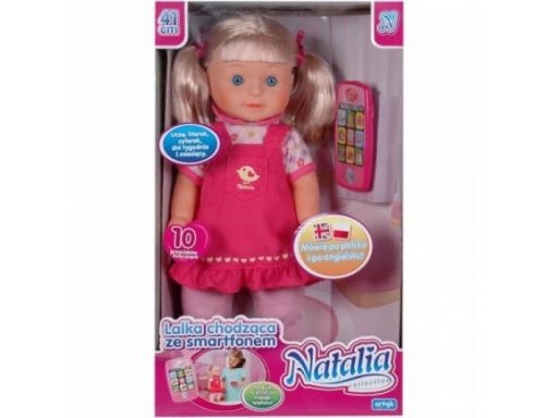Natalia lalka chodząca interaktywna z tablet 3+